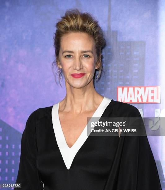 Janet McTeer attends Netflix's 'Marvel's Jessica Jones' Season 2 Premiere at AMC Loews Lincoln Square on March 7, 2018 in New York. / AFP PHOTO /...