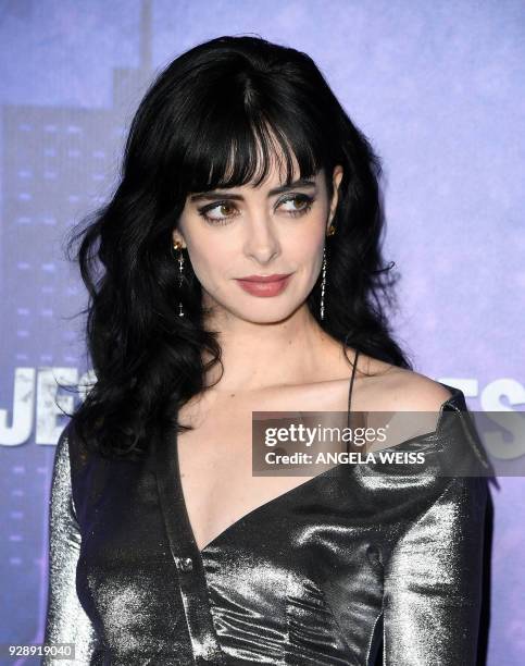 Krysten Ritter attends Netflix's 'Marvel's Jessica Jones' Season 2 Premiere at AMC Loews Lincoln Square on March 7, 2018 in New York. / AFP PHOTO /...