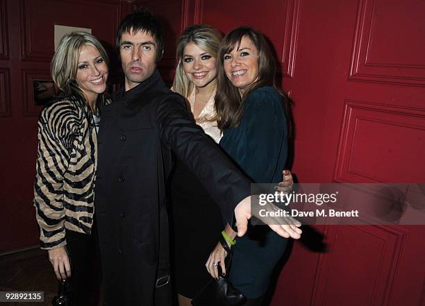 Nicole Appleton, Liam Gallagher, Holly Willoughby and Tamzin Outhwaite attend the launch of Liam Gallaghers clothing line, Pretty Green, at the Gore...