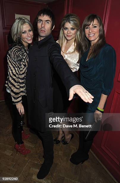 Nicole Appleton, Liam Gallagher, Holly Willoughby and Tamzin Outhwaite attend the launch of Liam Gallaghers clothing line, Pretty Green, at the Gore...