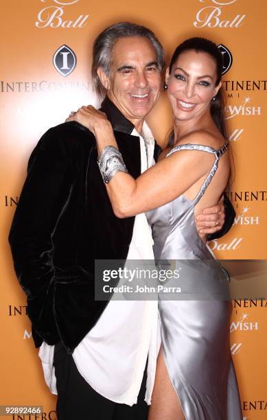 Designer Donald Pliner and Lisa Pliner attend 15th Annual Inter-Continental Miami Make-A-Wish Ball on November 7, 2009 in Miami, Florida.