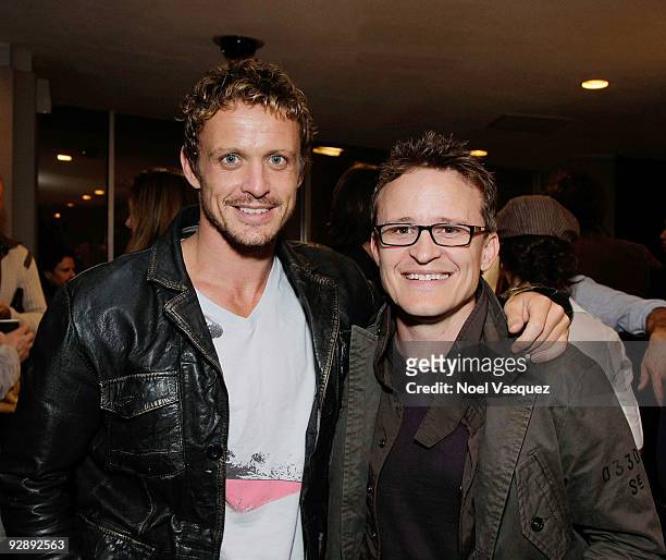 Damon Herriman and David Lyons attend the Australians In Film Screening Of "Samson & Delilah" at the Harmony Gold on November 7, 2009 in Los Angeles,...