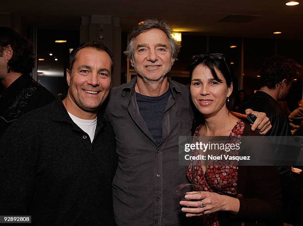 Andrew Warren, Curtis Hanson and Rebecca Yeldham attend the Australians In Film Screening Of "Samson & Delilah" at the Harmony Gold on November 7,...