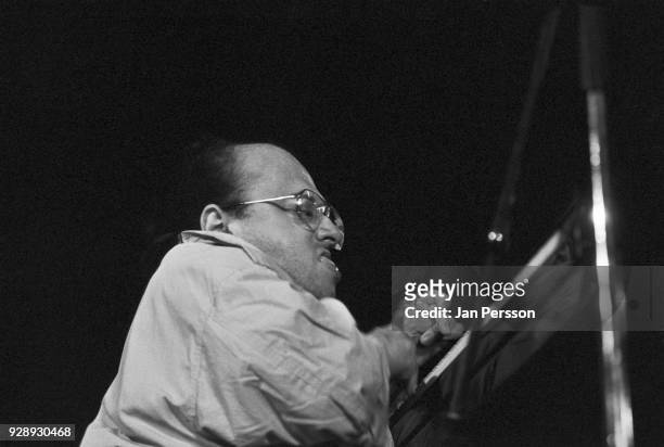 French jazz pianist Michel Petrucciani performing at Jazzhouse Montmartre, Copenhagen, Denmark, August 1990.