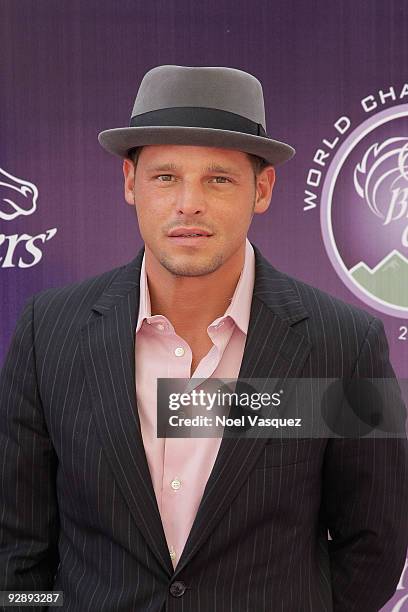 Justin Chambers attends the Breeders' Cup World Thoroughbred Championships at Santa Anita Park on November 7, 2009 in Los Angeles, California.