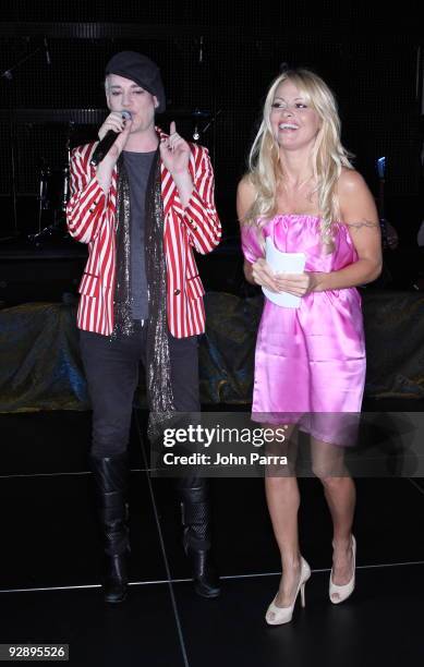 Designer Richie Rich and actress Pamela Anderson attend the 15th Annual InterContinental Miami Make-A-Wish Ball at InterContinental Hotel on November...