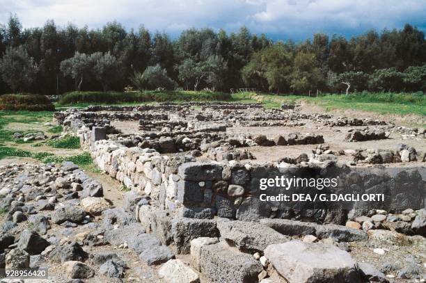 Archaeological site of the Greek colony of Naxos, Sicily, Italy, 8-4th century BC.