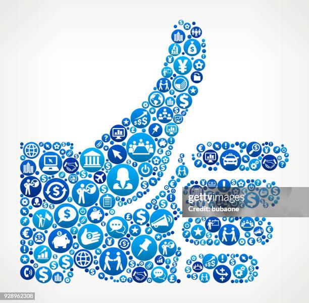 ilustraciones, imágenes clip art, dibujos animados e iconos de stock de pulgar arriba patrón de icono azul de negocios y finanzas - like a boss film