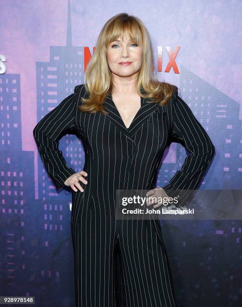 Rebecca De Mornay attends "Jessica Jones" season 2 New York Premiere at AMC Loews Lincoln Square on March 7, 2018 in New York City.