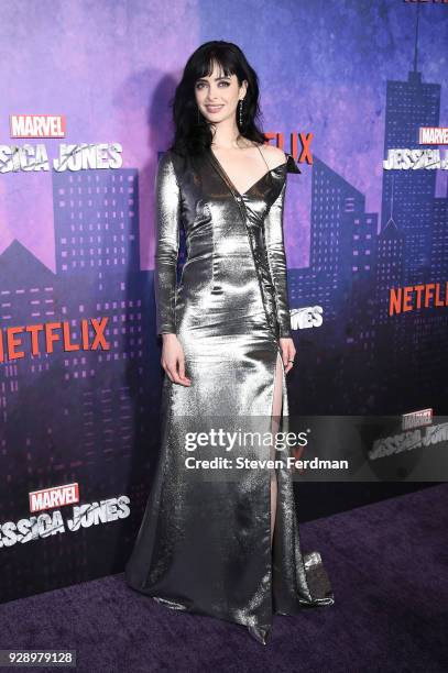 Krysten Ritter attends "Jessica Jones" Season 2 New York Premiere at AMC Loews Lincoln Square on March 7, 2018 in New York City.