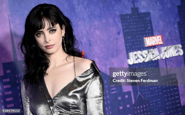 Krysten Ritter attends "Jessica Jones" Season 2 New York Premiere at AMC Loews Lincoln Square on March 7, 2018 in New York City.