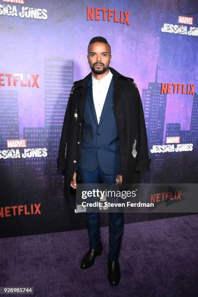 Eka Darville attends "Jessica Jones" Season 2 New York Premiere at AMC Loews Lincoln Square on March 7, 2018 in New York City.
