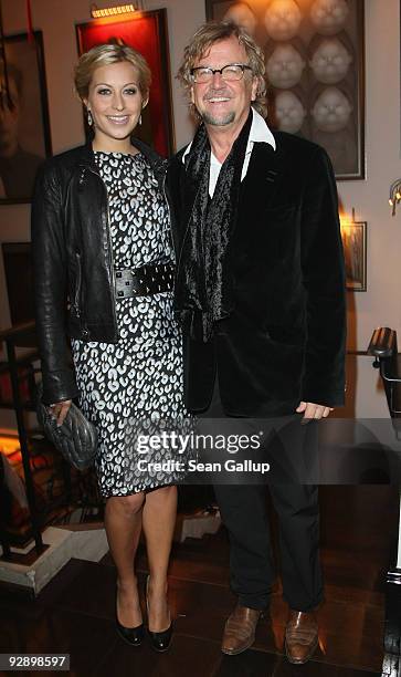 Martin Krug and Verena Kerth attend the Free Your Mind Award Presentation at the Cinema For Peace charity dinner at the China Club on November 8,...