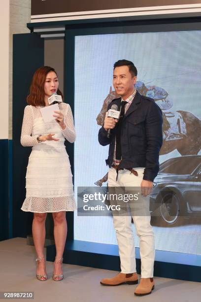 Actor Donnie Yen attends 2018 BMW Hong Kong Derby Selections Announcement on March 7, 2018 in Hong Kong, China.