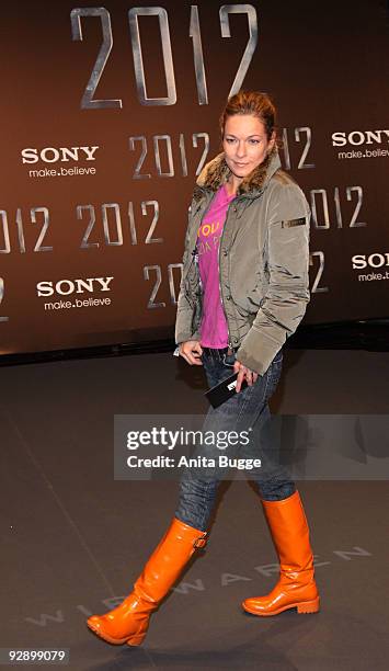Actress Lisa Martinek attends the '2012' Germany premiere on November 08, 2009 in Berlin, Germany.