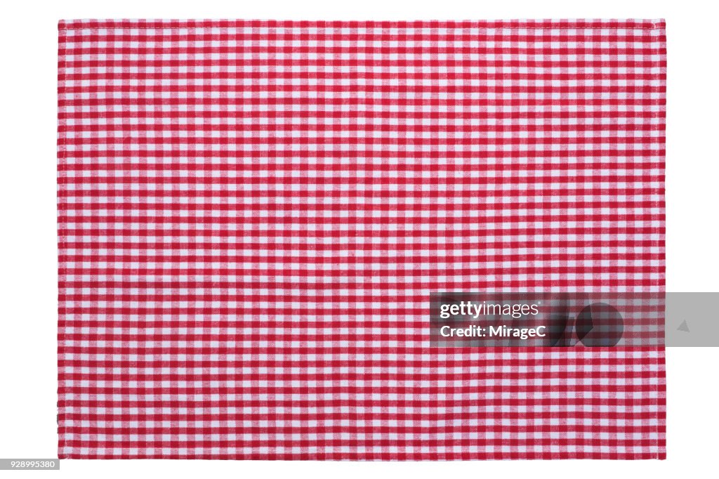 Red Checked Pattern Placemat