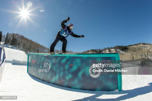 Mark McMorris of Canada during Men's Slopestyle practice of the 2018 Burton U.S. Open on March 6, 2018 in Vail, Colorado.
