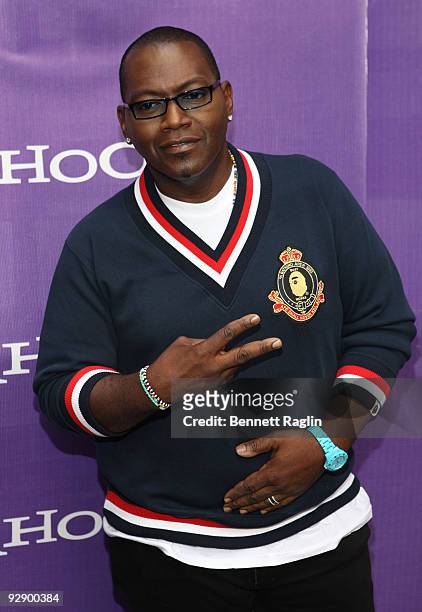 Personality Randy Jackson attends the It's Y!ou Yahoo! yodel competition at Military Island, Times Square on October 13, 2009 in New York City.