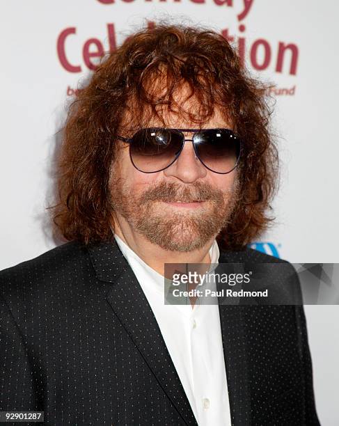 Musician Jeff Lynne of ELO arrives at the 3rd Annual Comedy Celebration For The Peter Boyle Memorial Fund at The Wilshire Ebell Theatre on November...