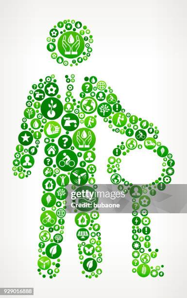 answer key nature and environmental conservation icon pattern - man car keys stock illustrations