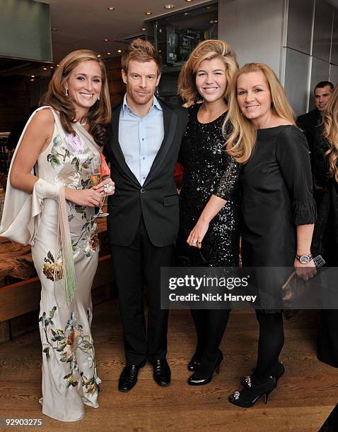 Tanaz Dizadji, Tom Aiken, Amber Aiken and Amanda Kyme attend a Japanese evening in aid of Pratham on November 8, 2009 in London, England.