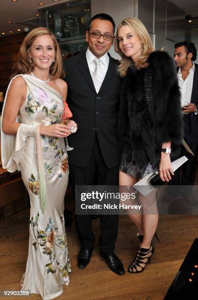 Tanaz Dizadji and Kim Hersov attend a Japanese evening in aid of Pratham on November 8, 2009 in London, England.