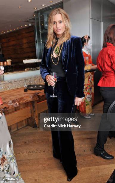 Model Yasmin le Bon attends a Japanese evening in aid of Pratham on November 8, 2009 in London, England.