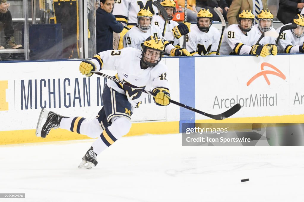 COLLEGE HOCKEY: MAR 03 Wisconsin at Michigan