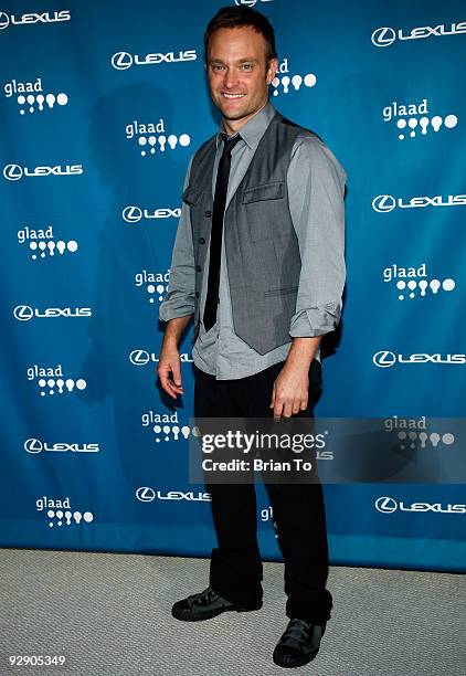 Chad Allen attends the 12th Annual "GLAAD Tidings Season's Greenings" Benefit Fashion Show on November 8, 2009 in Los Angeles, California.