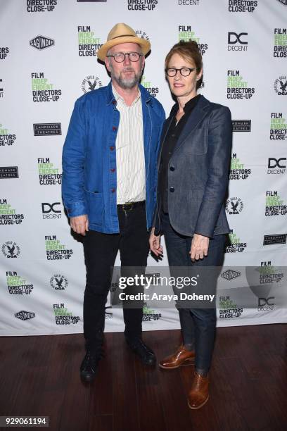 Jonathan Dayton and Valerie Faris attend the Film Independent Directors Close Up Series - Real Life vs. Reel Life at Landmark Theatre on March 7,...