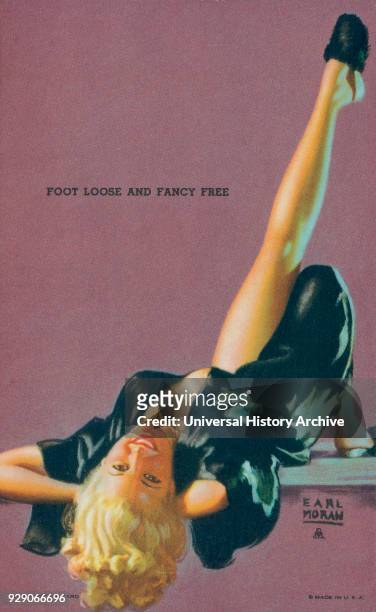"Foot Loose And Fancy Free", Mutoscope Card, 1940s.