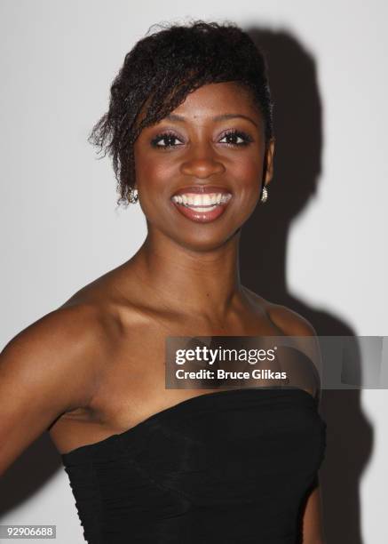 Exclusive Coverage* Montego Glover poses at the Stage Directors And Choreographers Society 50 Year Celebration at Tribeca Rooftop on November 8, 2009...