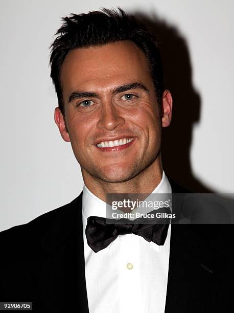 Exclusive Coverage* Cheyenne Jackson poses at the Stage Directors And Choreographers Society 50 Year Celebration at Tribeca Rooftop on November 8,...