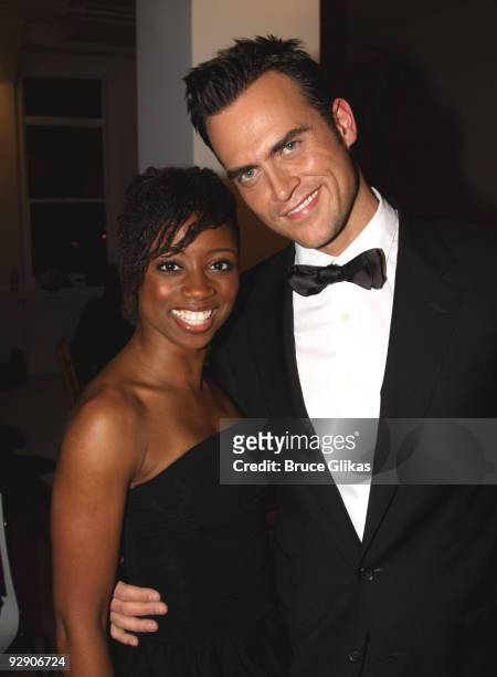 Exclusive Coverage* Montego Glover and Cheyenne Jackson pose at the Stage Directors And Choreographers Society 50 Year Celebration at Tribeca Rooftop...