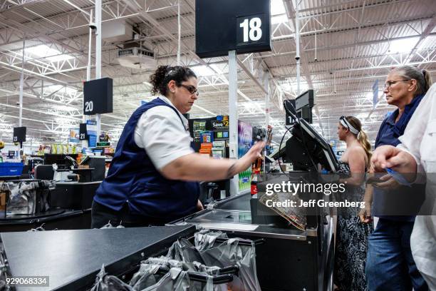 Cashier in Walmart.