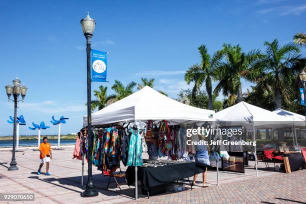 Farmers market at City Marina Square.