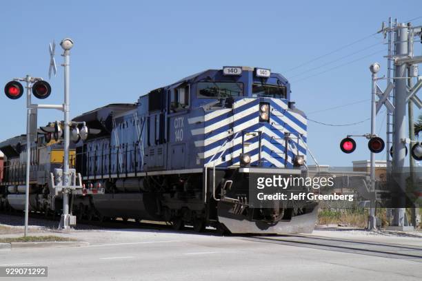 Freight train engine on the Florida East Coast Railroad.