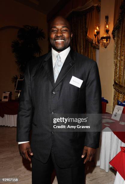 Award Recipient Marcellus Wiley attends the 2009 Brady Center to Prevent Gun Violence Awards at the Riviera Country Club on November 8, 2009 in Los...