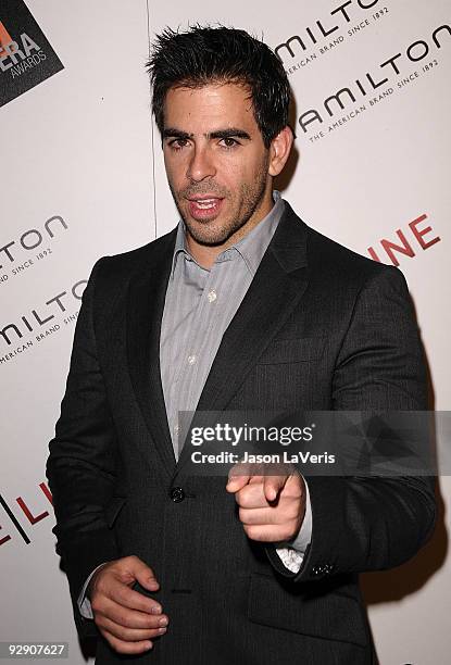 Actor Eli Roth attends the 4th annual Hamilton Behind the Camera Awards at The Highlands club in the Hollywood & Highland Center on November 8, 2009...