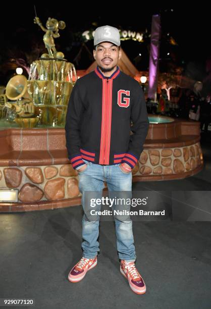 Mickey Cheese Rapper Chance The Rapper attends the launch of