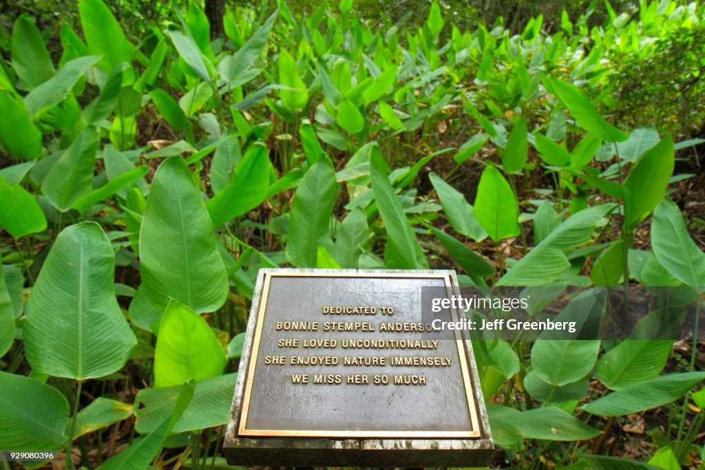 A plaque at Corkscrew Swamp Sanctuary & Blair Audubon Center.