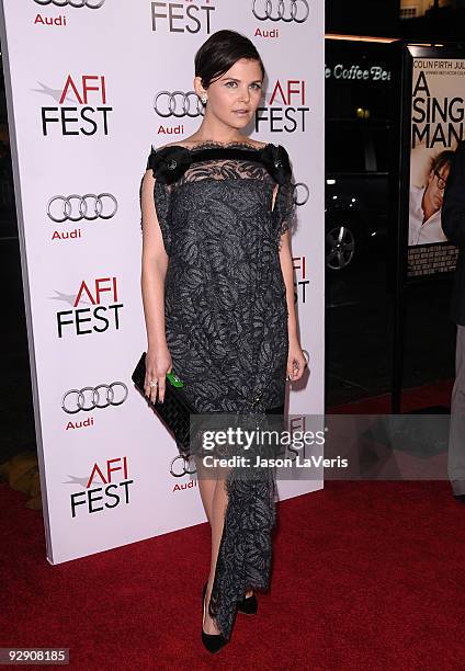 Actress Ginnifer Goodwin attends the AFI Fest 2009 premiere of "A Single Man" at Grauman's Chinese Theatre on November 5, 2009 in Hollywood,...