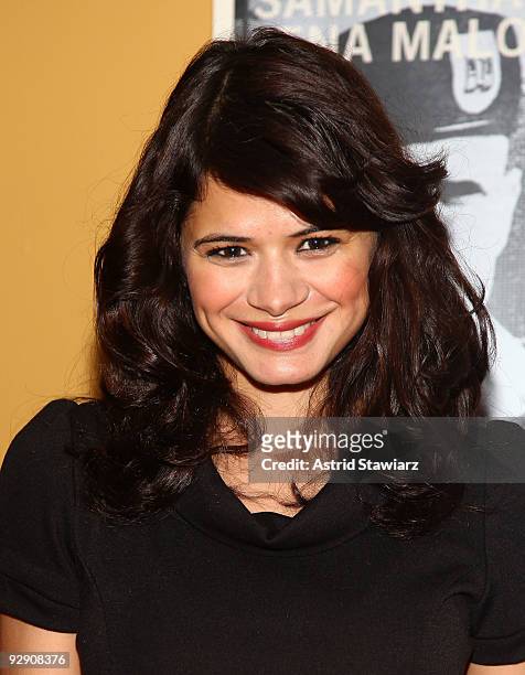 Actress Melonie Diaz attends the premiere of "The Messenger" at Clearview Chelsea Cinemas on November 8, 2009 in New York City.