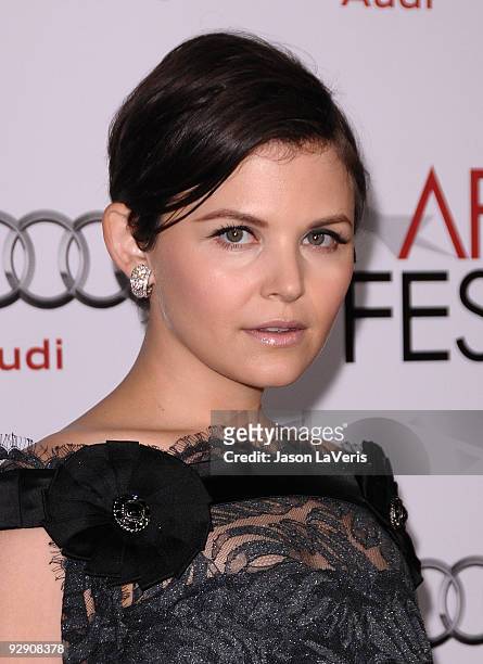 Actress Ginnifer Goodwin attends the AFI Fest 2009 premiere of "A Single Man" at Grauman's Chinese Theatre on November 5, 2009 in Hollywood,...