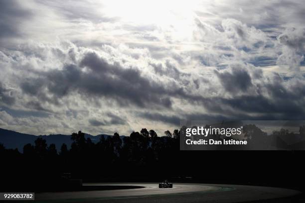 Nico Hulkenberg of Germany driving the Renault Sport Formula One Team RS18 on track during day three of F1 Winter Testing at Circuit de Catalunya on...