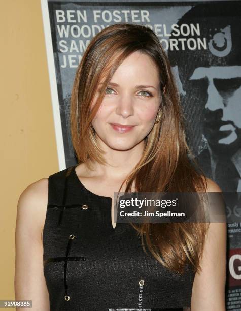 Jordano Spiro attends "The Messenger" Premiere at Clearview Chelsea Cinemas on November 8, 2009 in New York City.