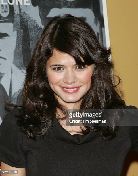 Melonie Diaz attends "The Messenger" Premiere at Clearview Chelsea Cinemas on November 8, 2009 in New York City.