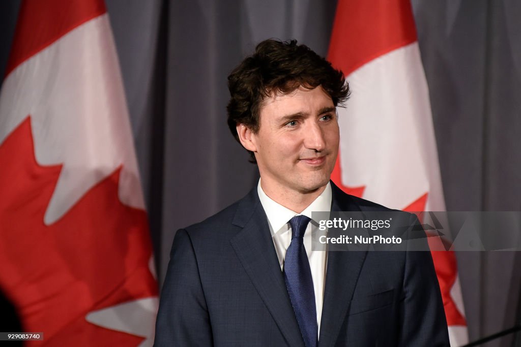 Prime Minister Justin Trudeau at a Liberal Party fundraising event