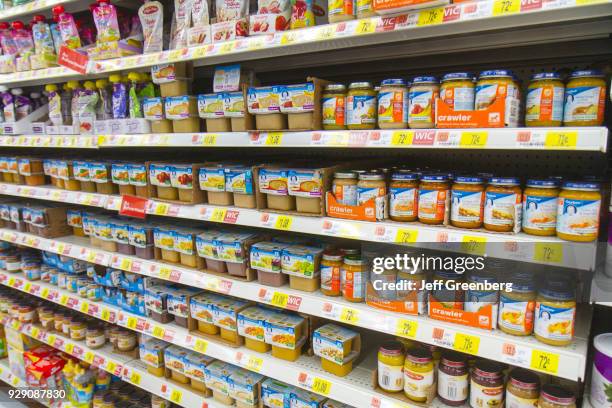 Baby food for sale inside Walmart.