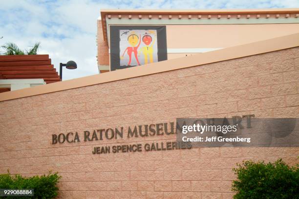 Boca Raton Museum of Art, Jean Spence Galleries sign.